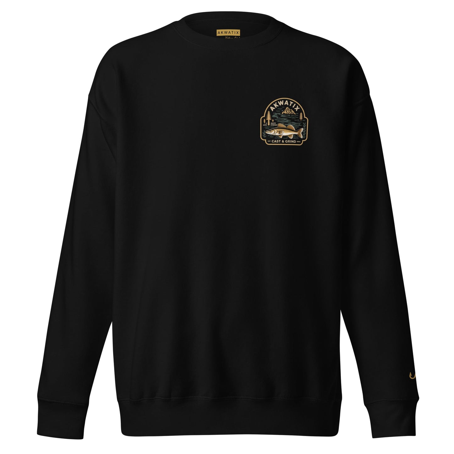 Akwatix Premium Crewneck – Signature Walleye Edition - Akwatix