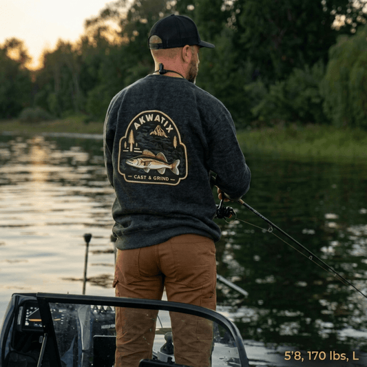 Akwatix Premium Crewneck | Signature Walleye Edition - Akwatix