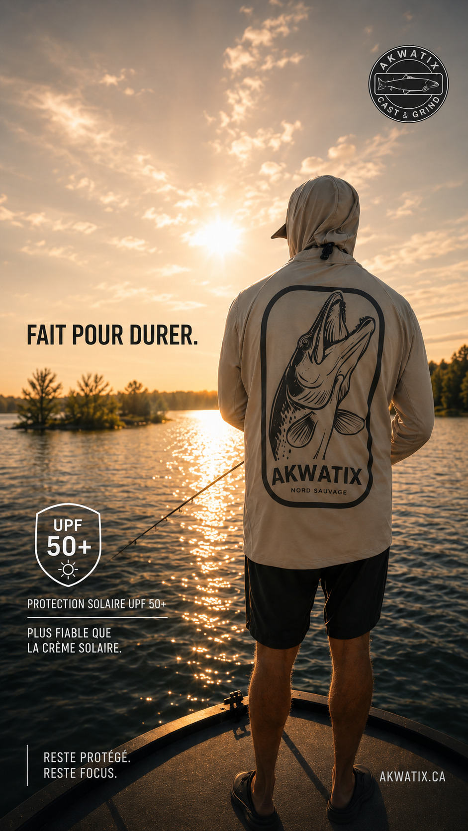 Nord Sauvage UV Hoodie — UPF 50+ - Akwatix
