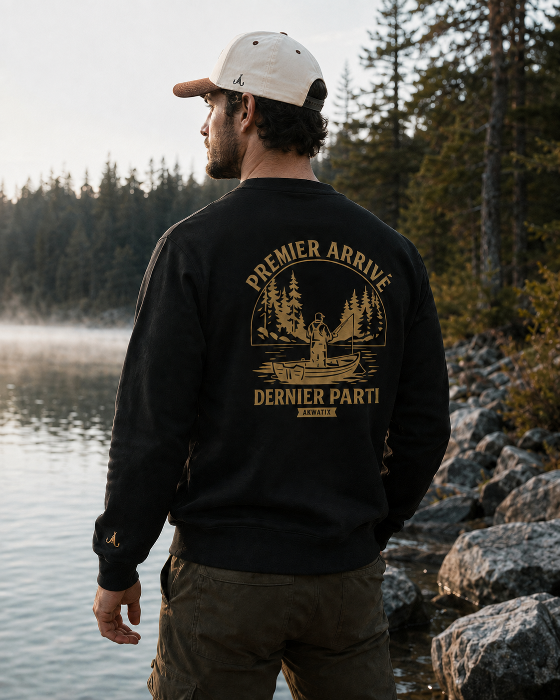 Premier Arrivé, Dernier Parti — Premium Crewneck