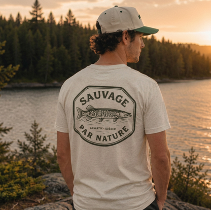 T-shirt brochet sauvage