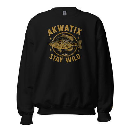 Black Crappie Crewneck - Akwatix