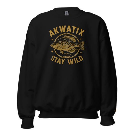 Black Crappie Crewneck - Akwatix
