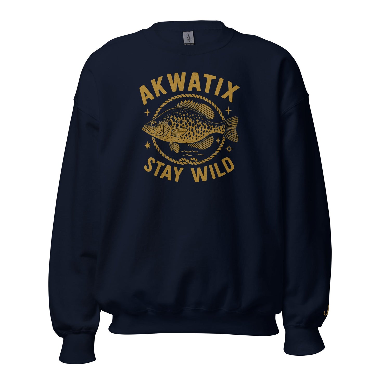 Black Crappie Crewneck - Akwatix