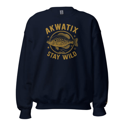 Black Crappie Crewneck - Akwatix