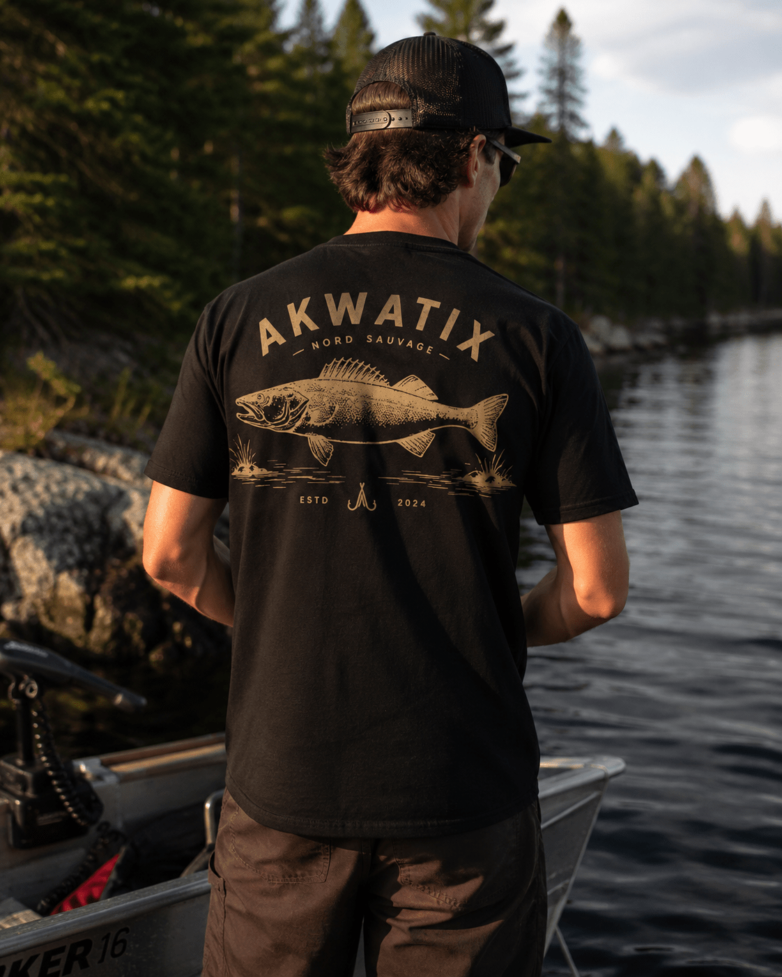 Nord Sauvage Walleye Tee — Heavyweight Graphic Tee - Akwatix