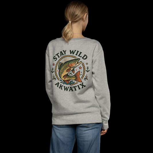 Traditionnal Trout Premium Crewneck - Akwatix